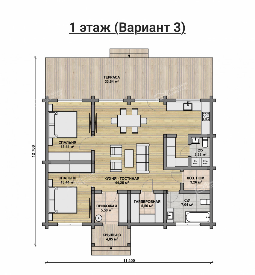Дом из клееного бруса VZ-321